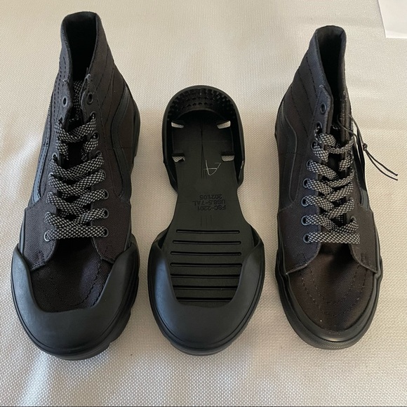 VANS UA SK8-HI TAPERED MODULAR BLACK Woman’s Size 8.5 Men’s Size 7 Heavy Canvas - Picture 7 of 9